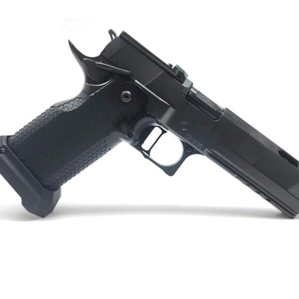 Cobra HC1911 RDS 9x19mm, 5" Ported Bull Barrel, DLC Finish, Medium Flat Black Trigger, Tactical Magwell, 3 20 Rd 140mm Magazines, Trijicon SRO Plate, Optic Not Included