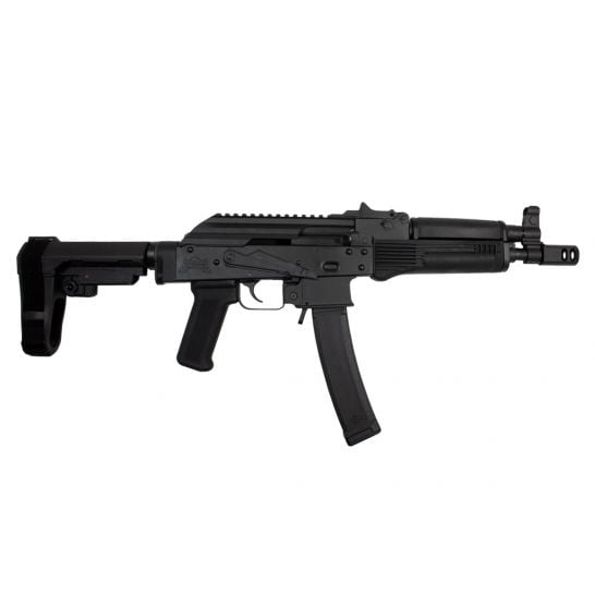 PSA AK-V 9mm Classic SBA3 Pistol, Black