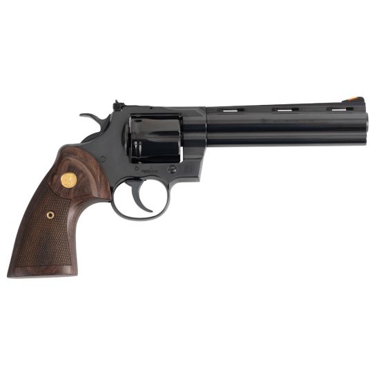 Colt Python .357 Magnum 6" 6rd Revolver, Blued/Wood