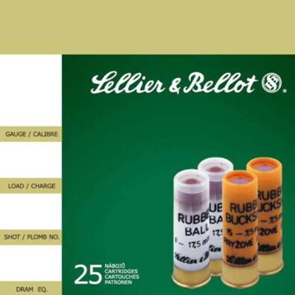Sellier and Bellot Rubber Ball 1 Ball 25Rd/Box