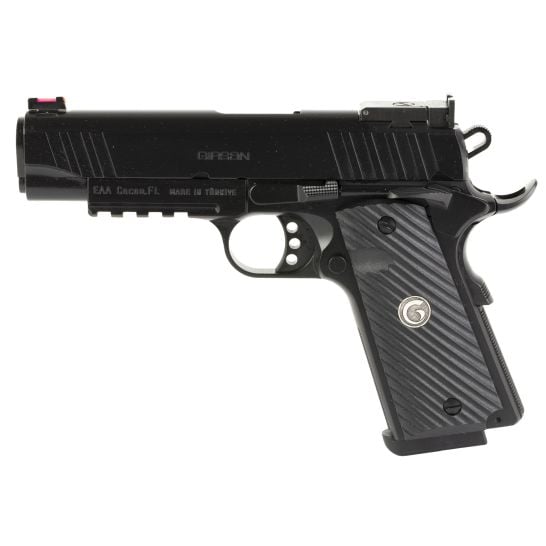 Girsan 10mm 1911 Pistol, 4.4" Barrel, Adjustable Fiber Optic Sights, Black