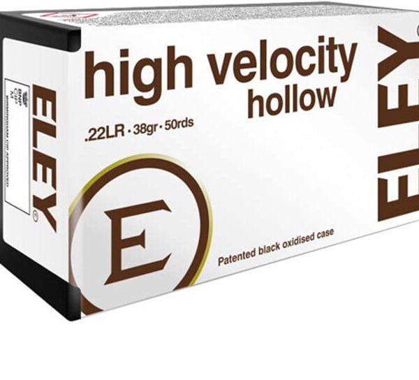 Eley High Velocity .22 LR, 38gr, Hollow Point, 50rd Box
