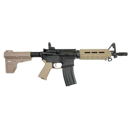 PSA PA-15 10.5" AR-15 Pistol 5.56 Nitride CRBN Shockwave MOE AR-15 Pistol, FDE